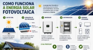 como funciona a energia solar fotovoltaica