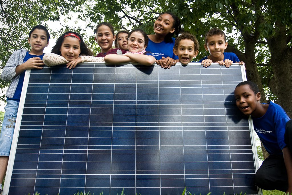 Energia solar em escola
