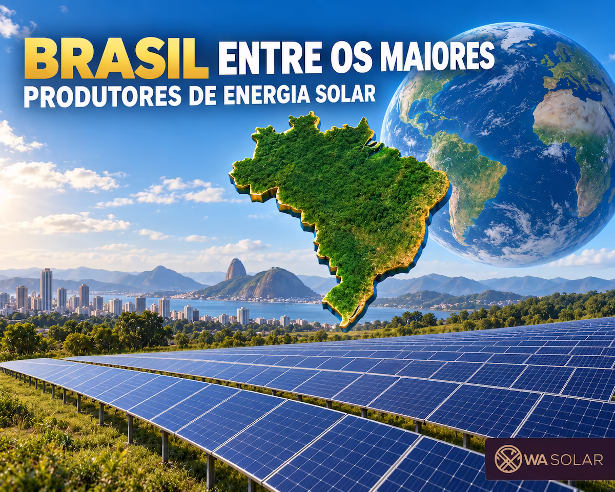 Brasil entre os maiores países produtores de energia solar fotovoltaica do mundo