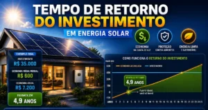 tempo de retorno do investimento em energia solar