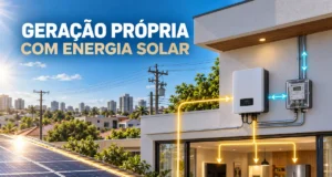 geração própria de energia elétrica com sistema solar fotovoltaico