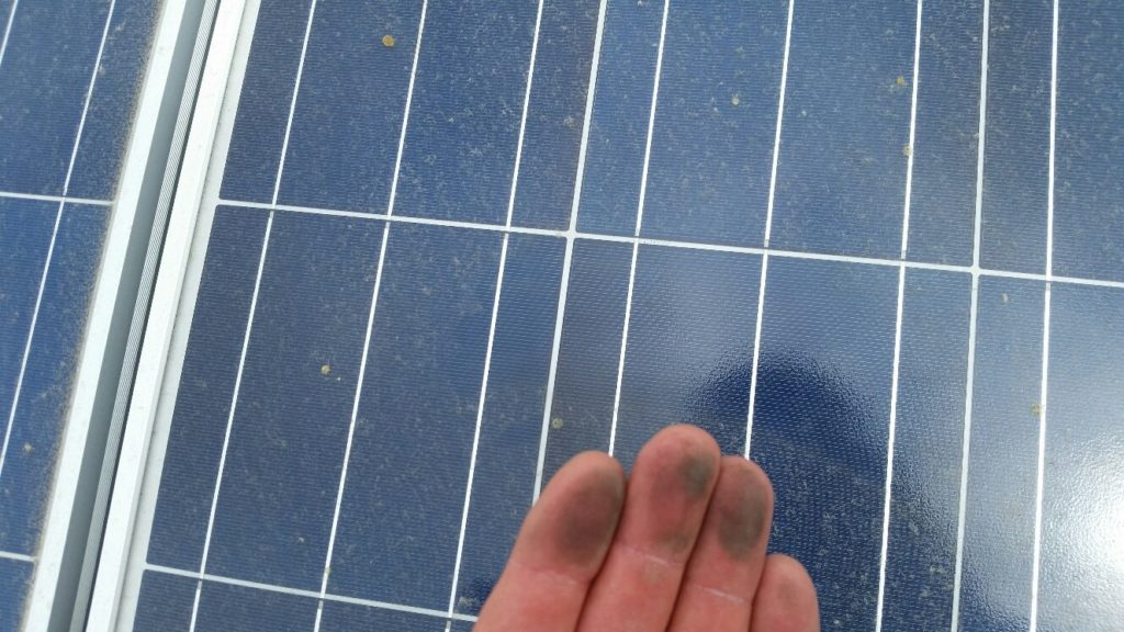 limpeza de placa solar