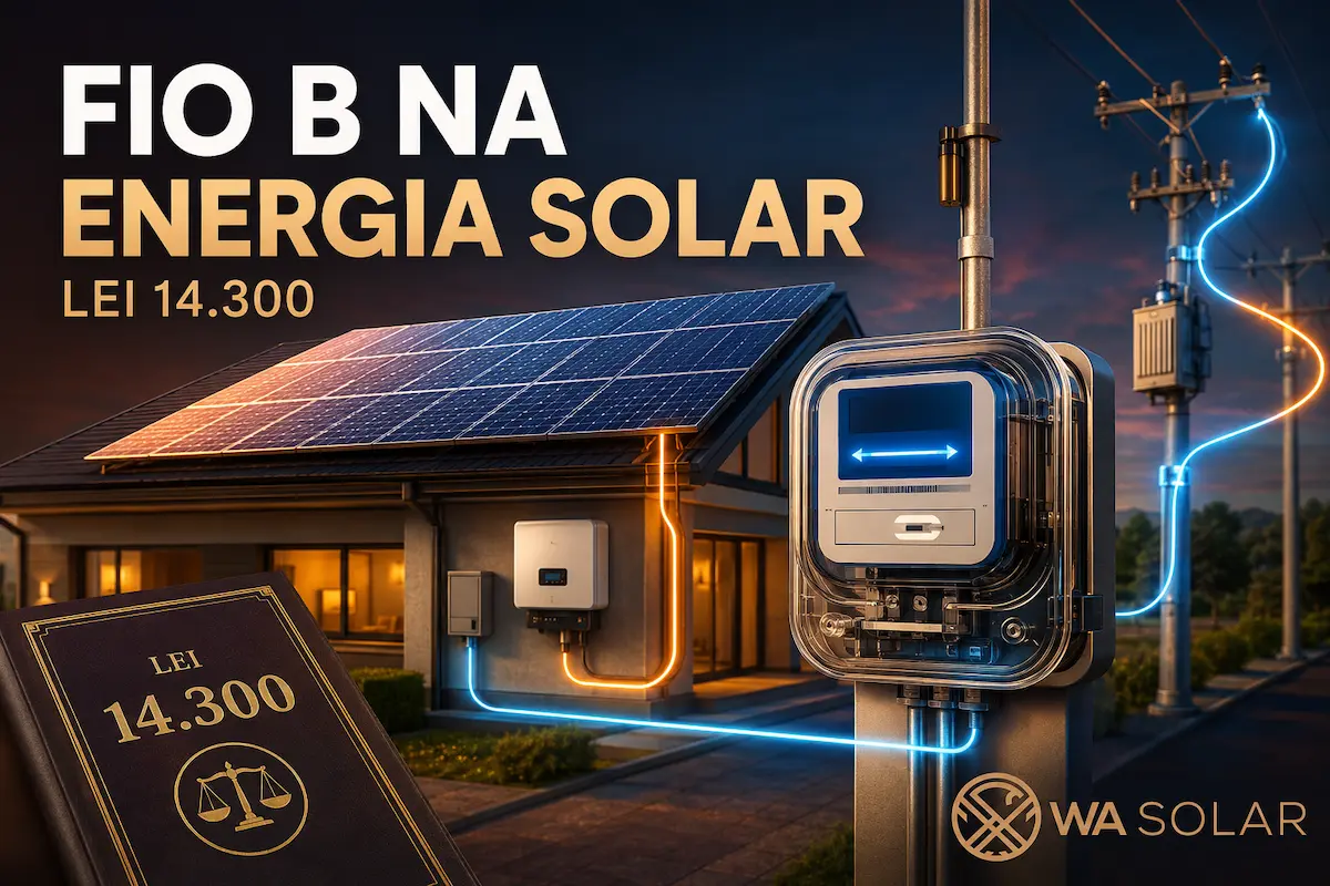 Fio B na energia solar e Lei 14.300