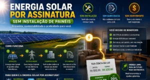 energia solar por assinatura sem instalação de painéis
