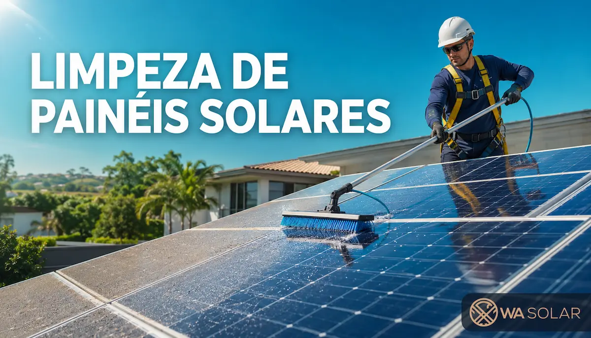 limpeza de painel solar fotovoltaico